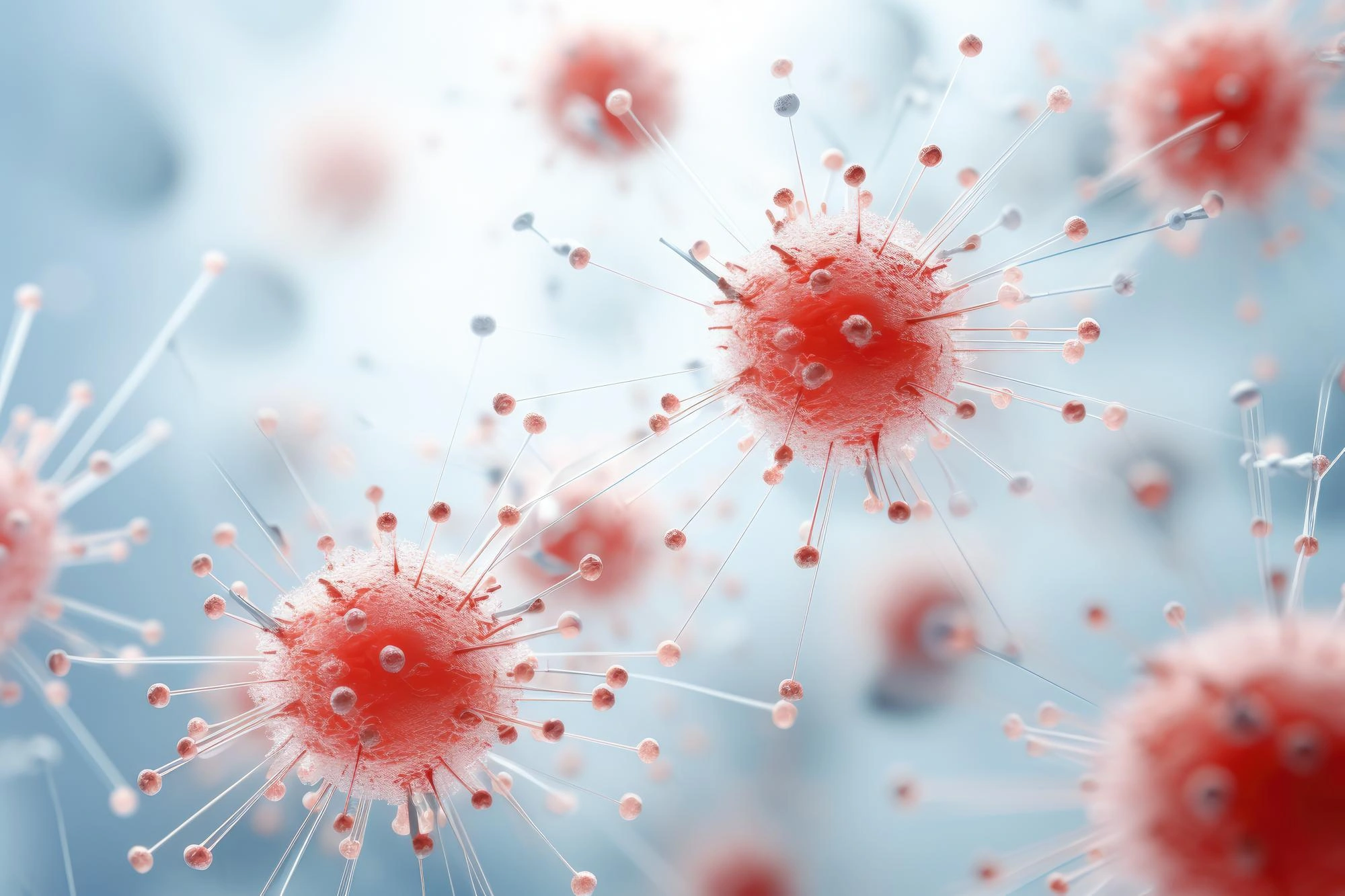 Visual representation of germs and bacteria