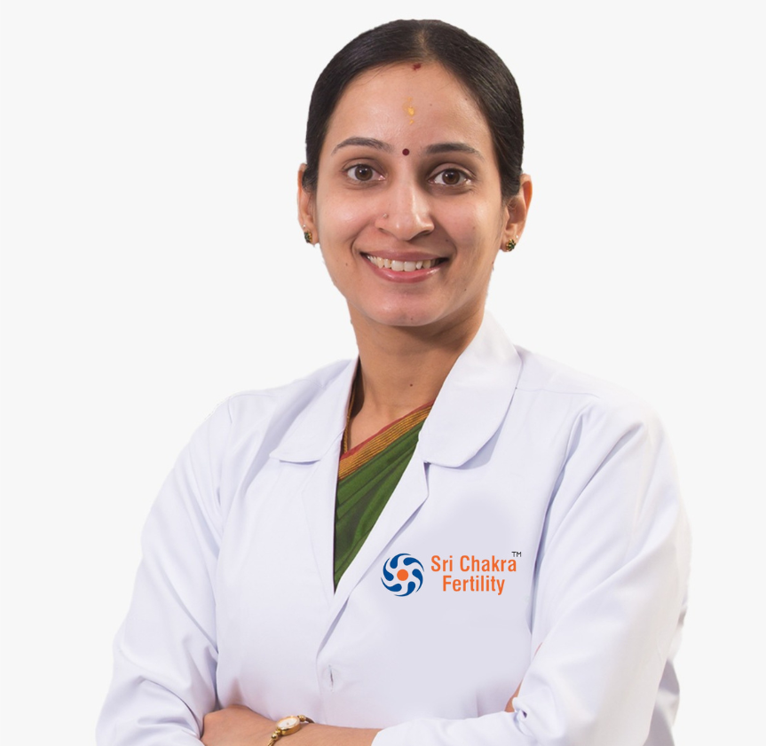 Portrait of Dr. J. Vasundara, Visiting Senior Consultant and Fertility Specialist.