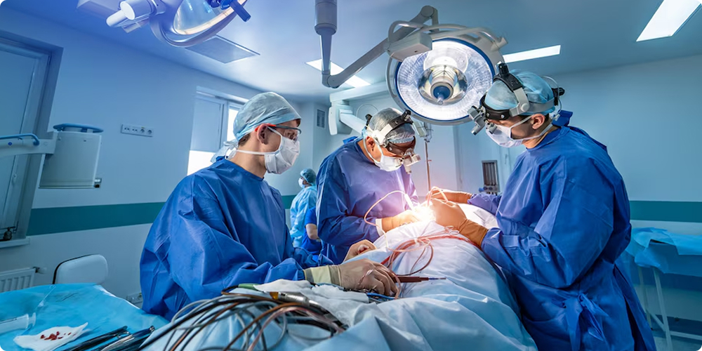 Surgery in KKCTH operation theater